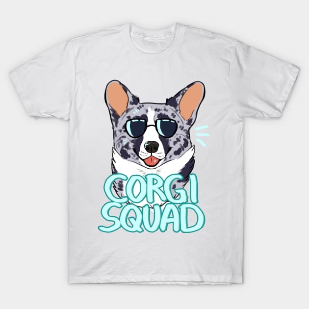 CORGI SQUAD (merle) T-Shirt by mexicanine